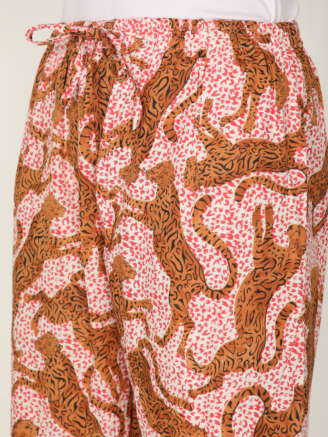 Cheetah printed cotton loungewear set