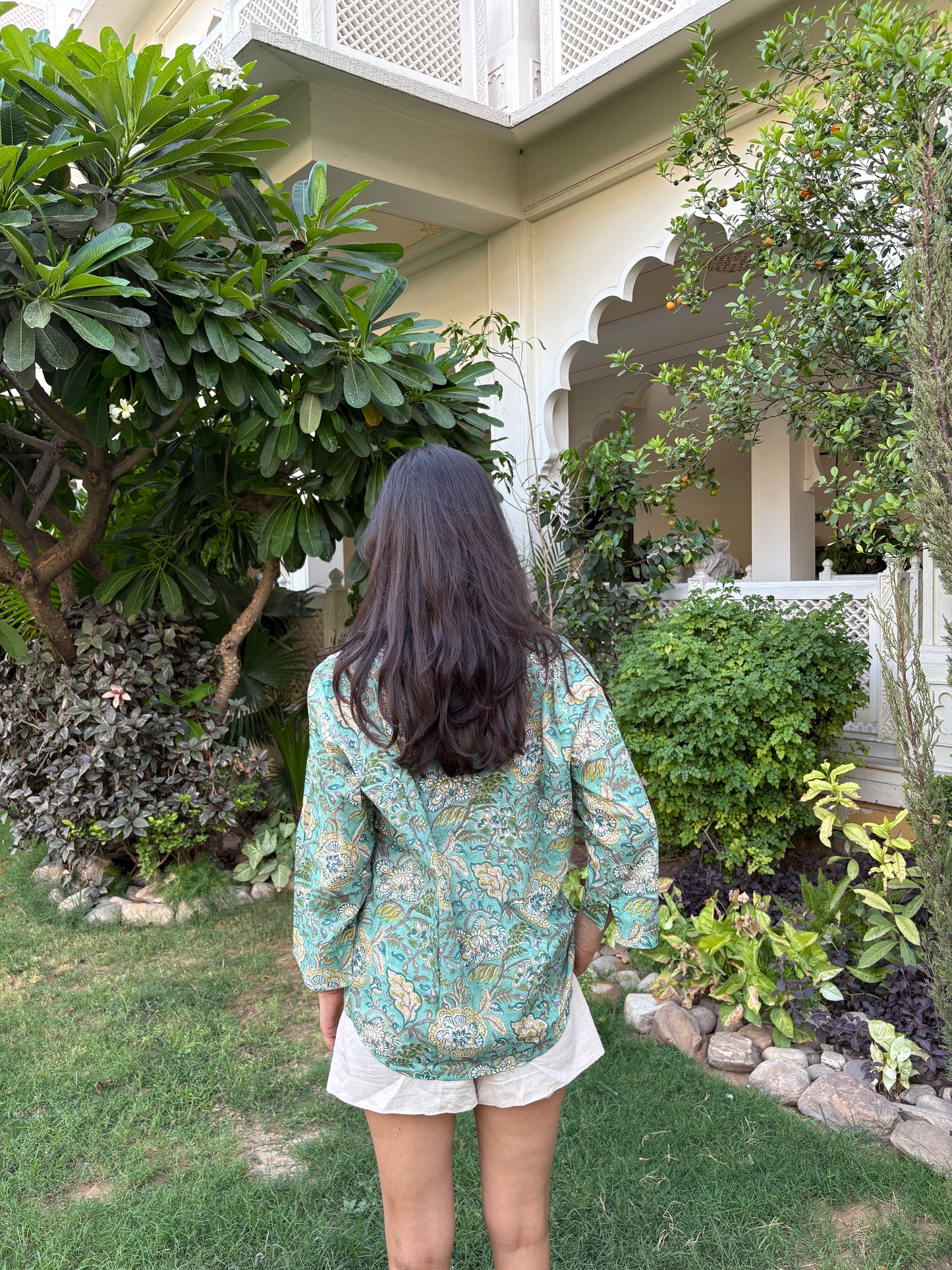Eden Mulmul sea green Shirt